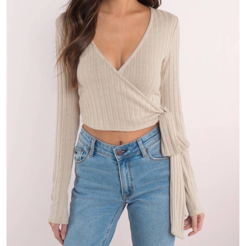 Wrap crop top